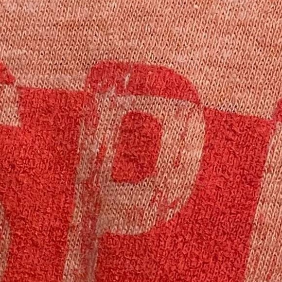 XS NEW ASPEN Cotton Blend Short Tee Shirt Fitted Distressed Style Orange - Picture 4 of 6